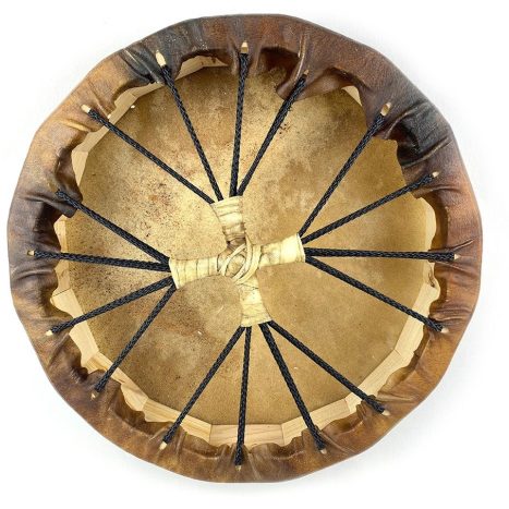 Tambour chamanique 35 cm en Bison, Cerf ou Cheval