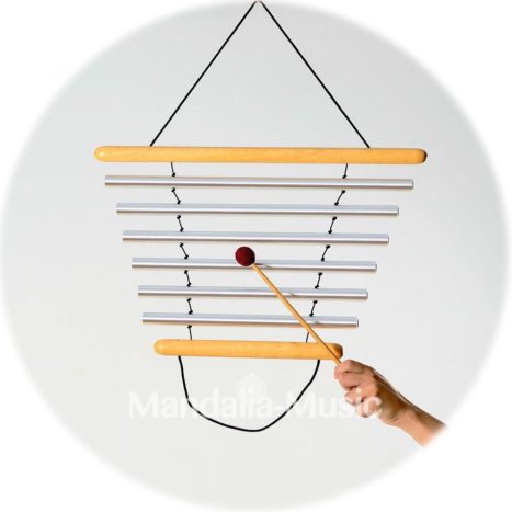 Tubalophone Révolution 6 tubes TERRE LA min 432Hz (swinging chime)