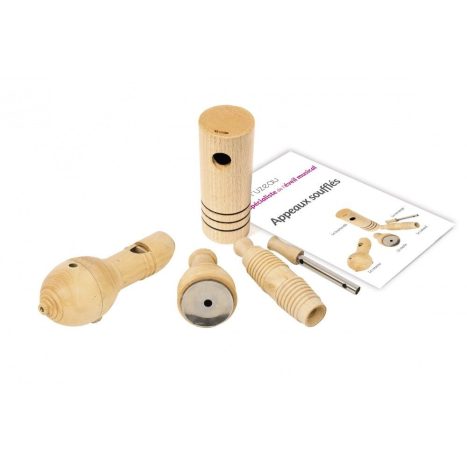 Coffret de 5 appeaux soufflés