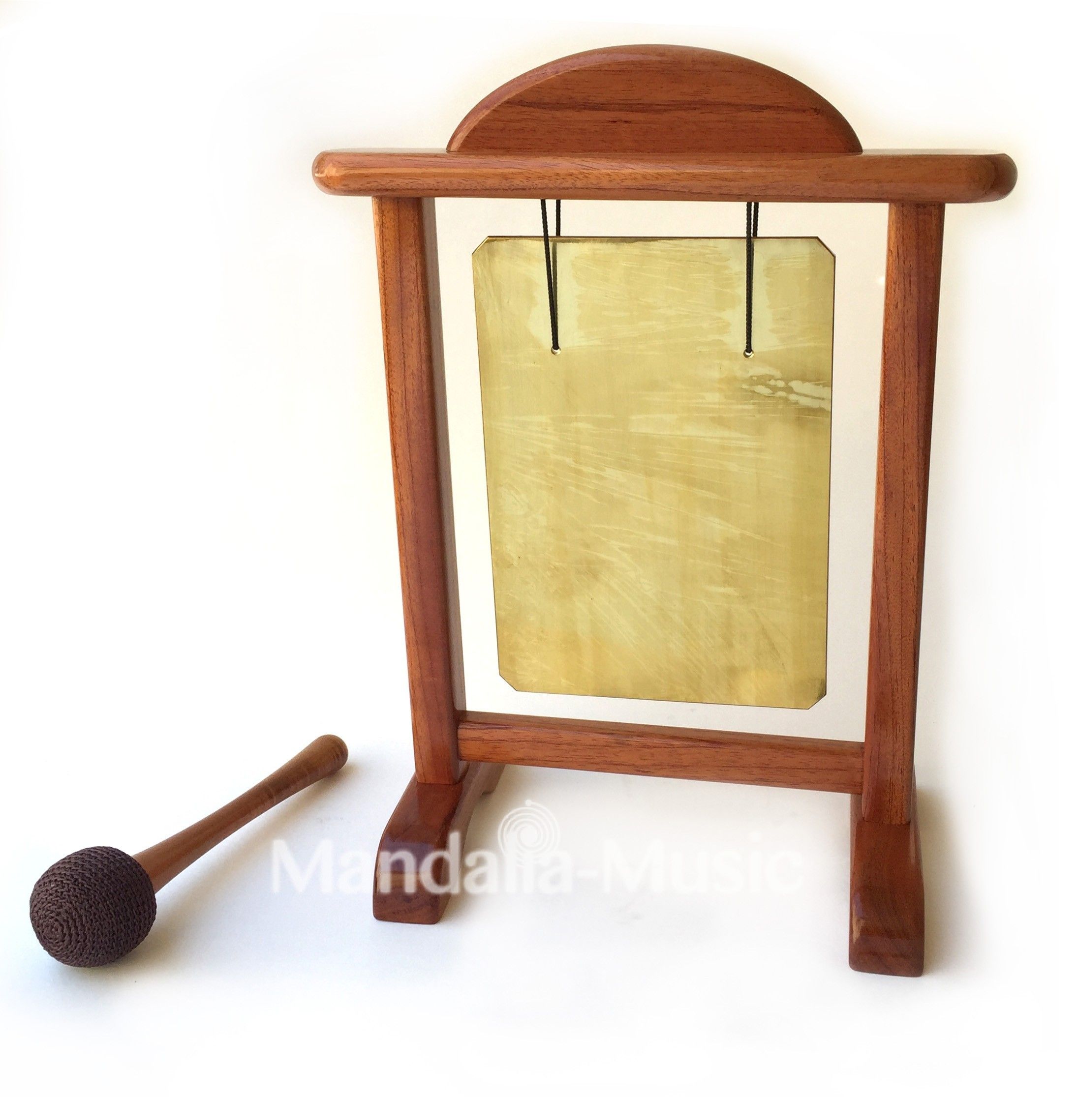 Gong plaque rituel en laiton note DO