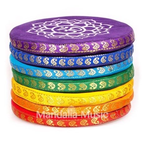 Coussins pour bols chantants SET 7 chakras