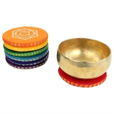 Coussins pour bols chantants SET 7 chakras