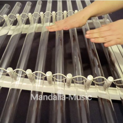 Cristallophone 11 tubes pentatonique 432Hz sur 2 octaves + housse
