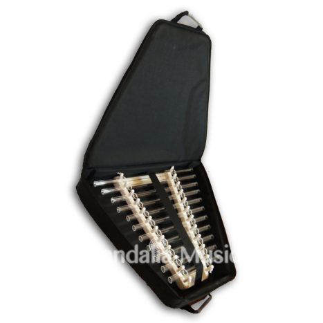 Cristallophone 11 tubes pentatonique 432Hz sur 2 octaves + housse